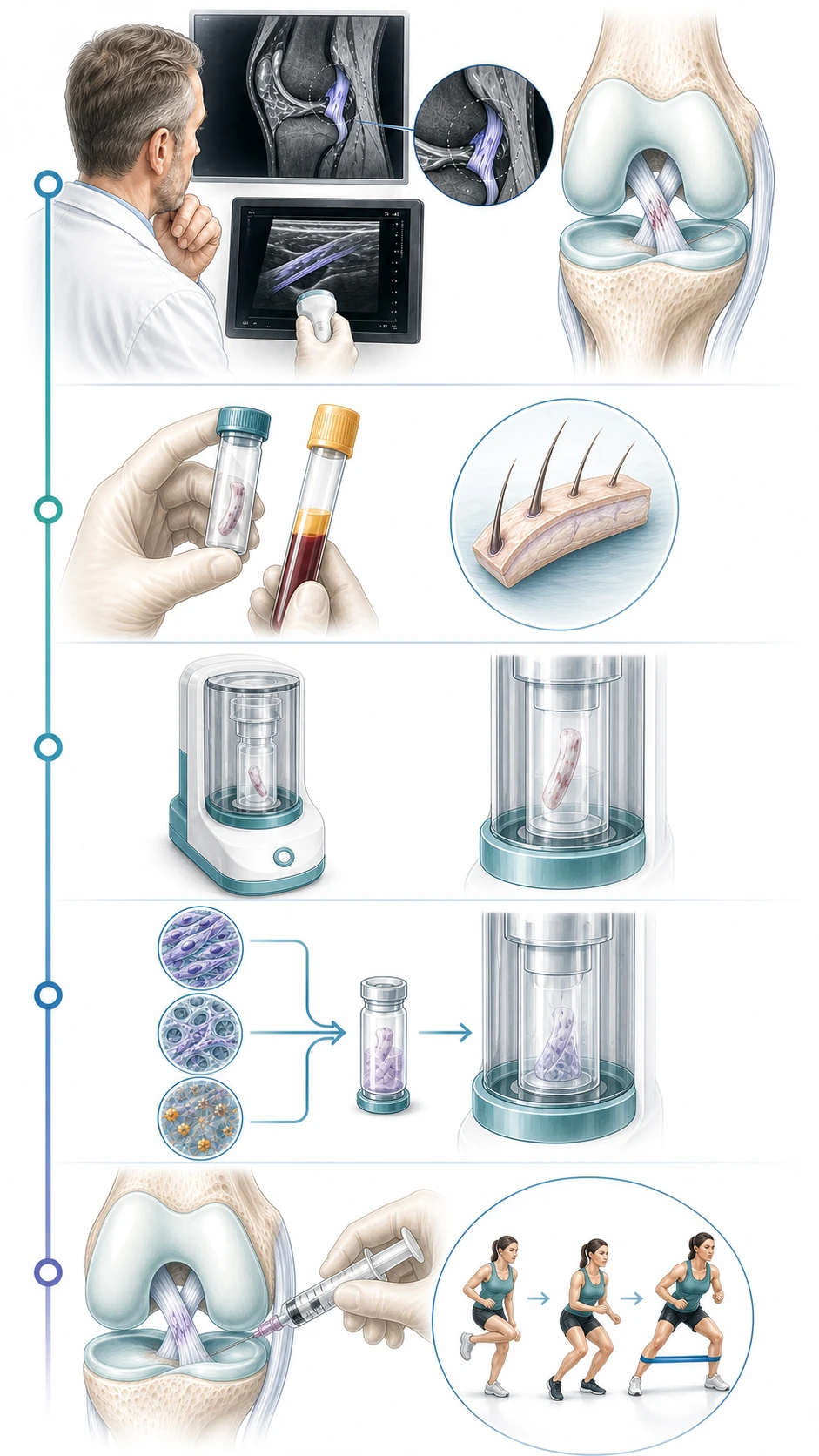 NanoALi ACL assessment, autologous preparation, image-guided treatment and progressive knee-stability rehabilitation pathway